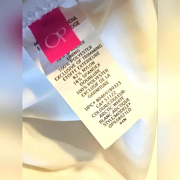 OP Dove White Fringe Tie Bikini Bottoms - Picture 4 of 5